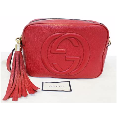 gucci soho disco bag in red|soho disco bag Gucci sale.